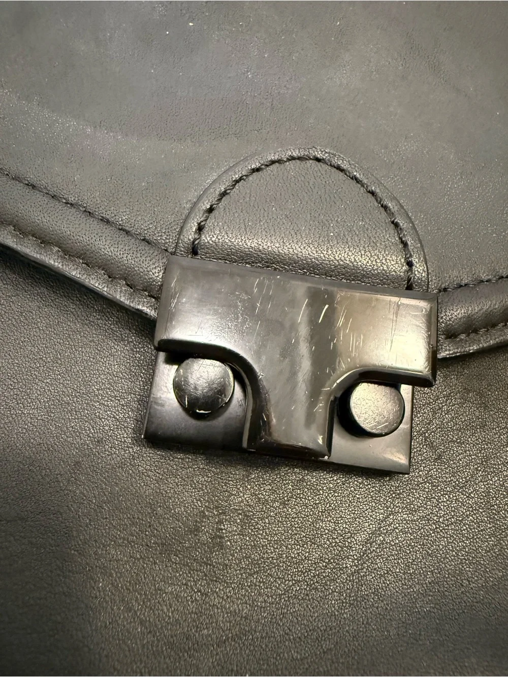 Loeffler Randall Black Leather Convertible Backpack or Crossbody Rare Bag